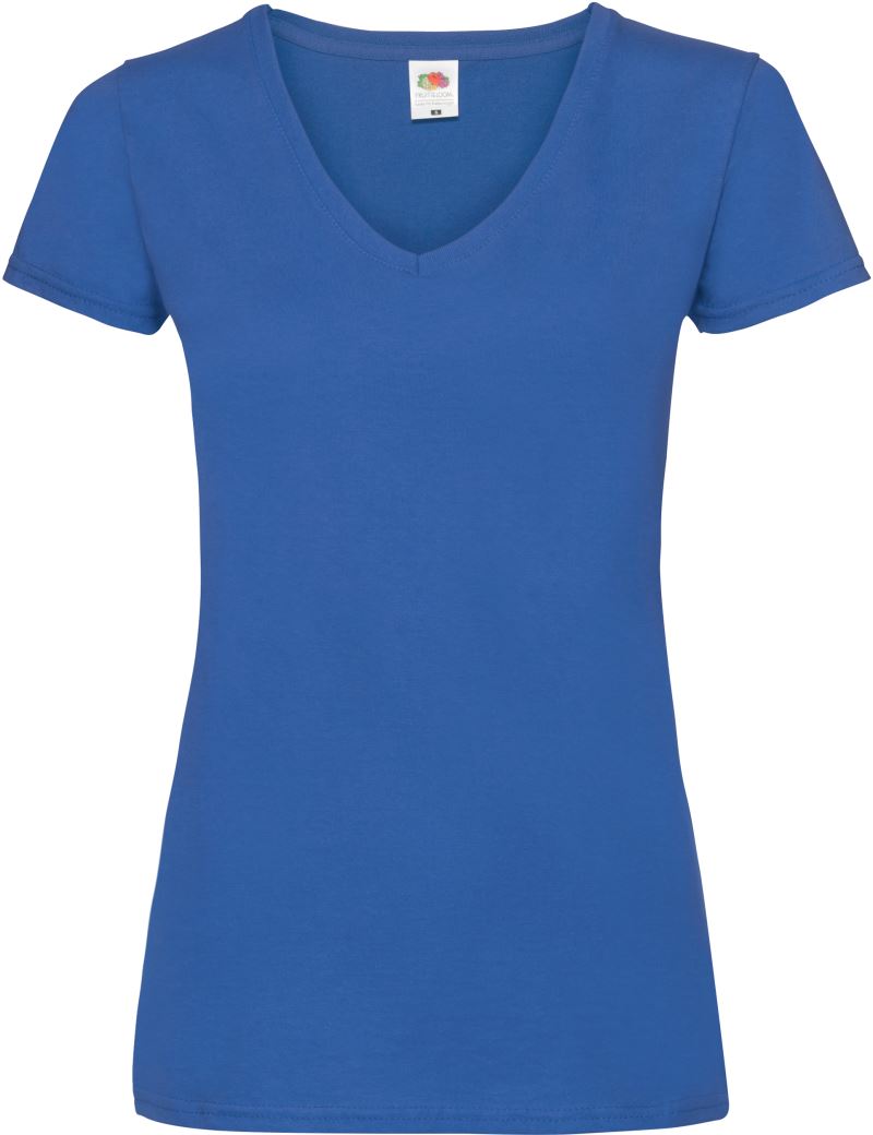 Ženska Majica Kratek Rokav F.O.L. Lady-Fit Valueweight V-Neck T - oblekanadom