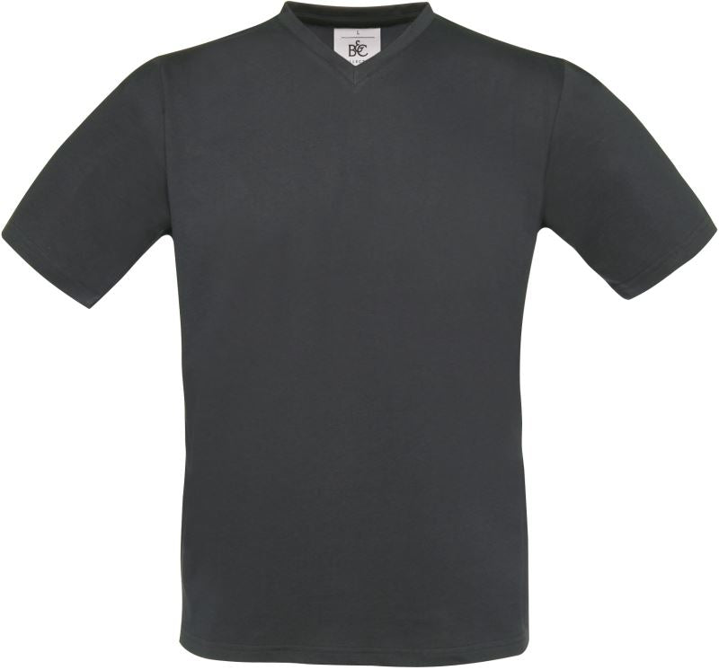 Moška Majica Kratek Rokav B&C Exact V-Neck - oblekanadom