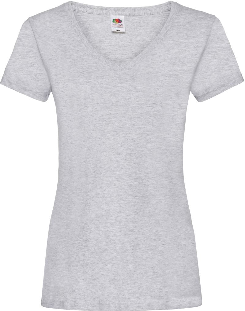 Ženska Majica Kratek Rokav F.O.L. Lady-Fit Valueweight V-Neck T - oblekanadom