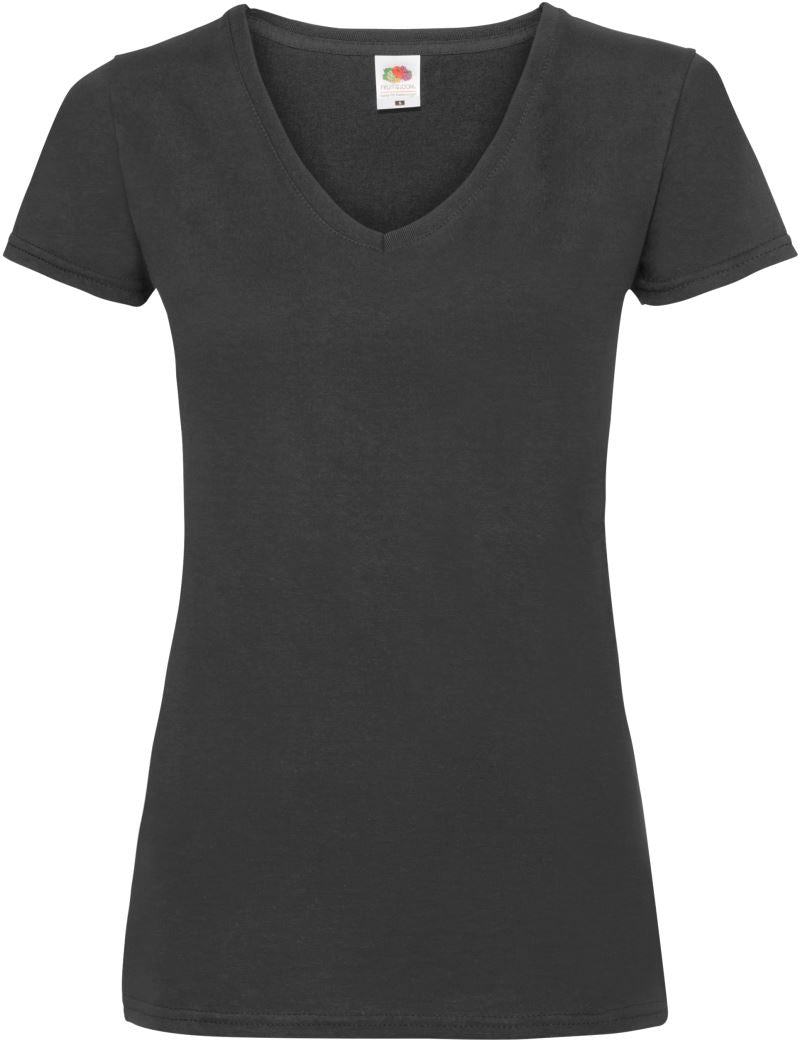 Ženska Majica Kratek Rokav F.O.L. Lady-Fit Valueweight V-Neck T - oblekanadom