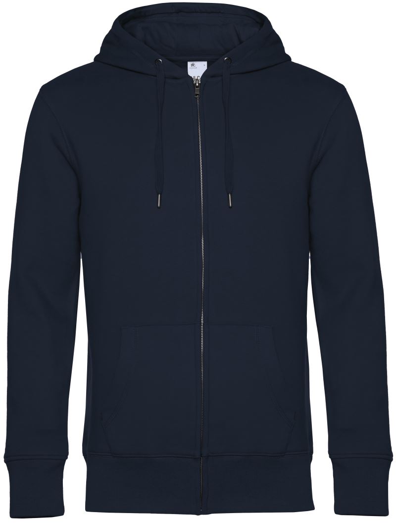 Moški Pulover s Kapuco B&C KING Zipped Hood_° - oblekanadom