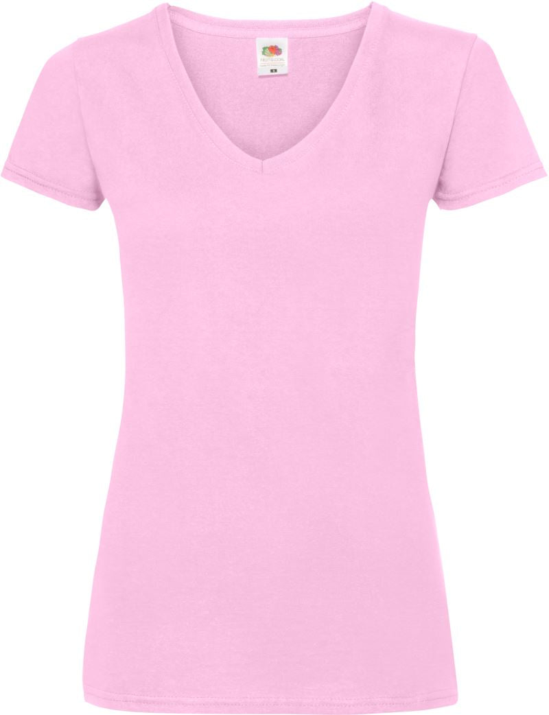 Ženska Majica Kratek Rokav F.O.L. Lady-Fit Valueweight V-Neck T - oblekanadom