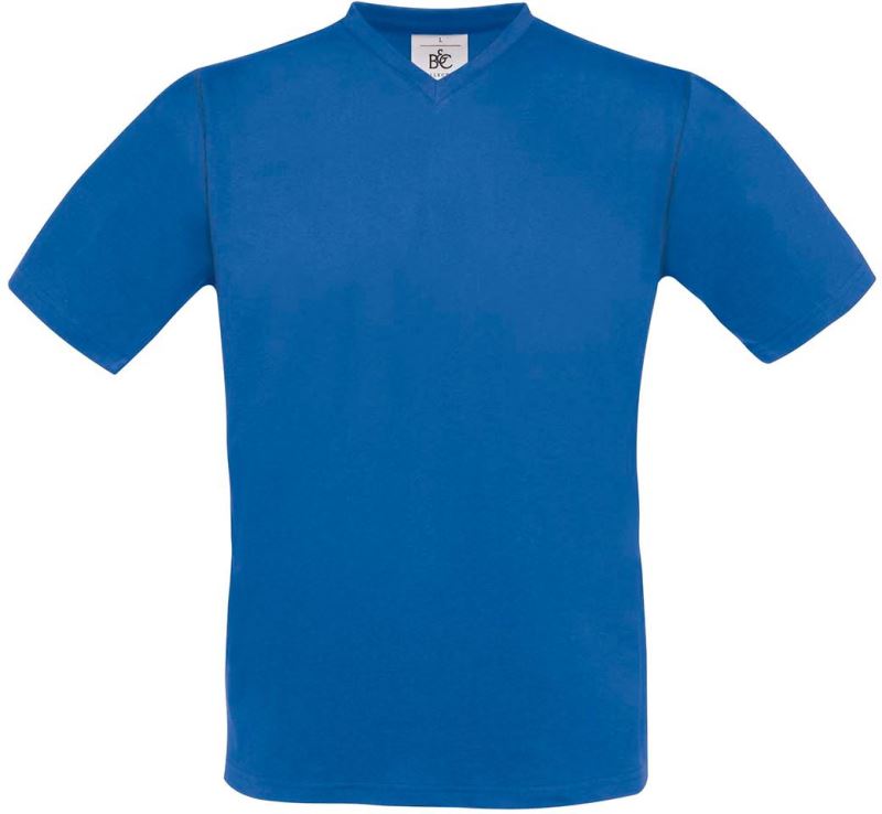 Moška Majica Kratek Rokav B&C Exact V-Neck - oblekanadom
