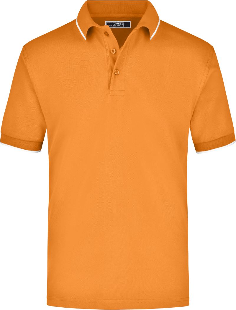 Polo majica Piqué z obrobo - James & Nicholson | JN 34 - oblekanadom