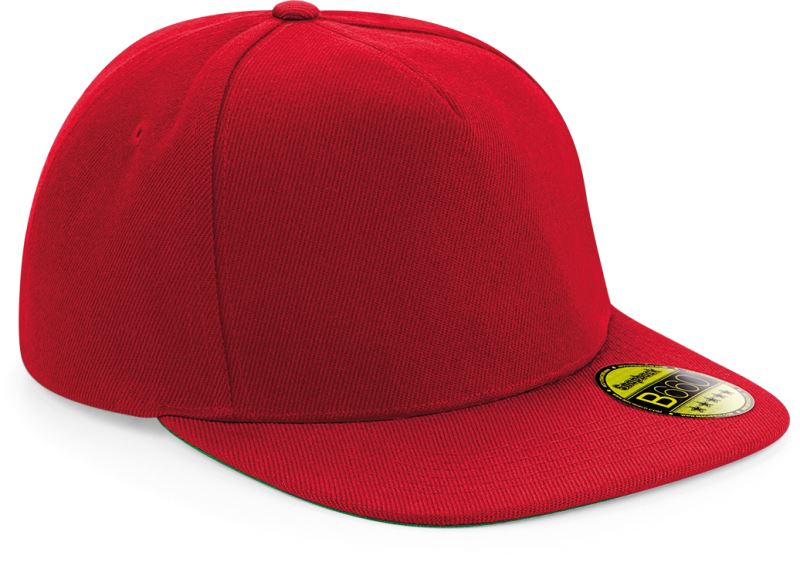 5 Panel Flat Peak Cap Beechfield B660Caps - oblekanadom