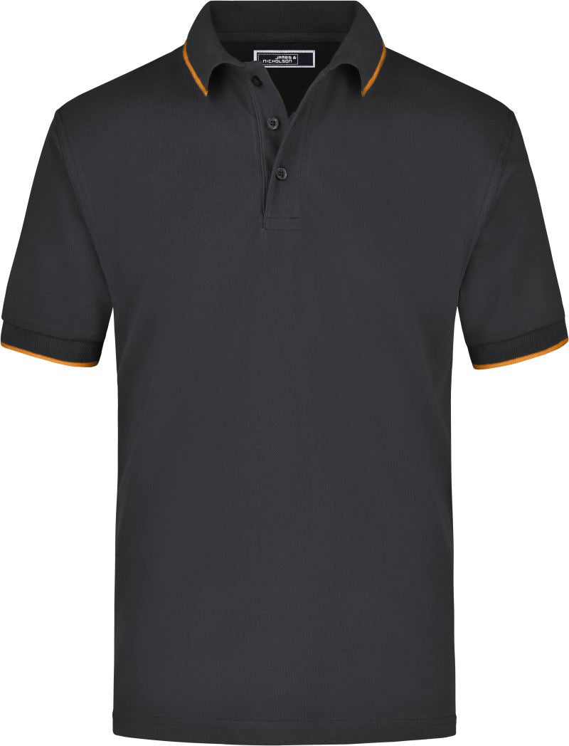 Polo majica Piqué z obrobo - James & Nicholson | JN 34 - oblekanadom