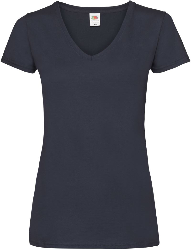 Ženska Majica Kratek Rokav F.O.L. Lady-Fit Valueweight V-Neck T - oblekanadom