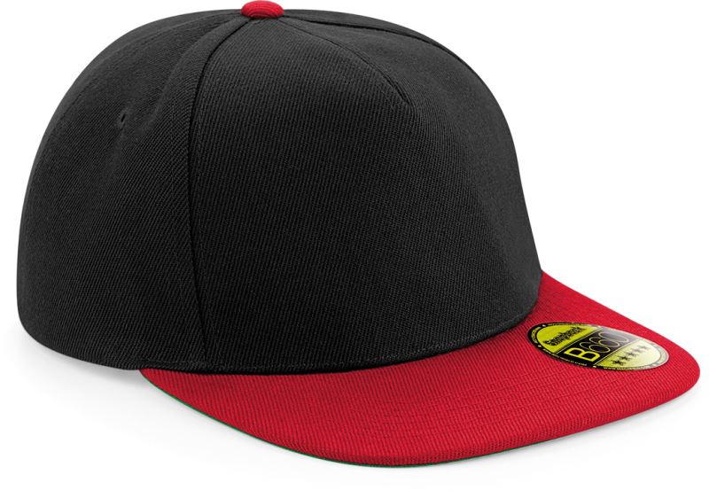 5 Panel Flat Peak Cap Beechfield B660Caps - oblekanadom