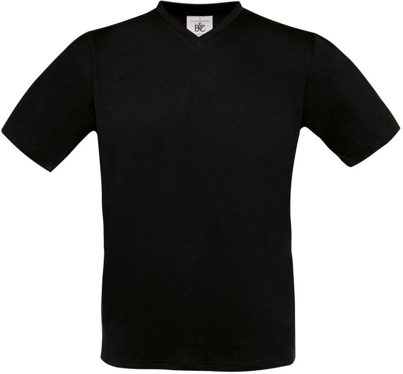 Moška Majica Kratek Rokav B&C Exact V-Neck - oblekanadom