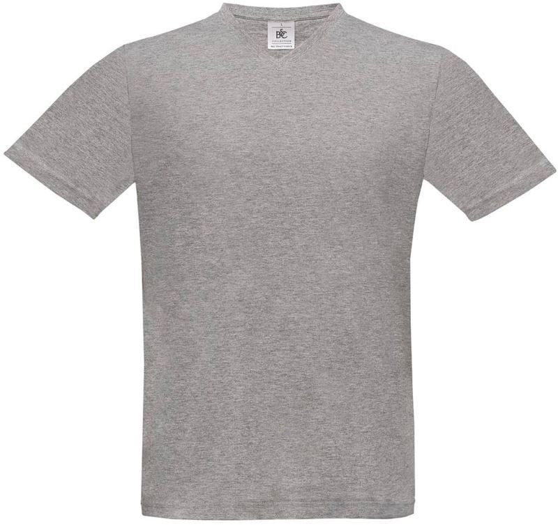 Moška Majica Kratek Rokav B&C Exact V-Neck - oblekanadom
