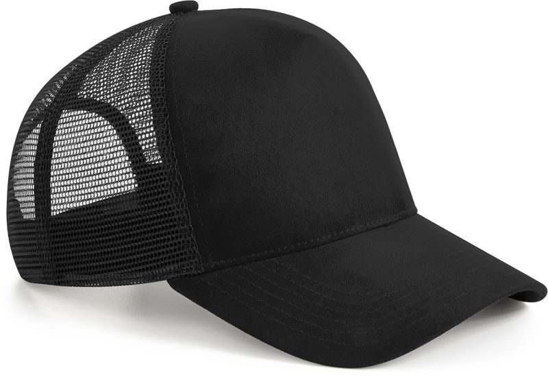 5-panelna kapa "Suede Snapback Trucker" - Beechfield | B643 - Modni in udobni dodatek za vsakodnevno nošenje - oblekanadom