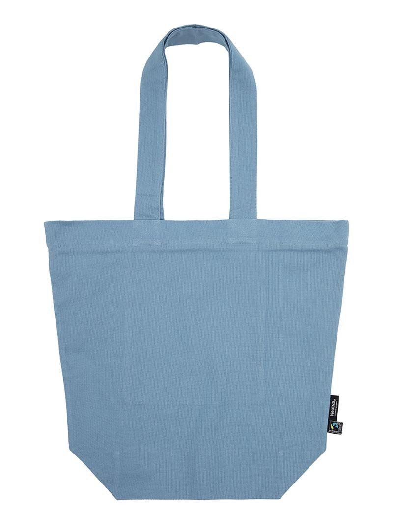 Ekološka Fairtrade torba z zadrgo - Nevtralna ugašena barva | O90053 - oblekanadom