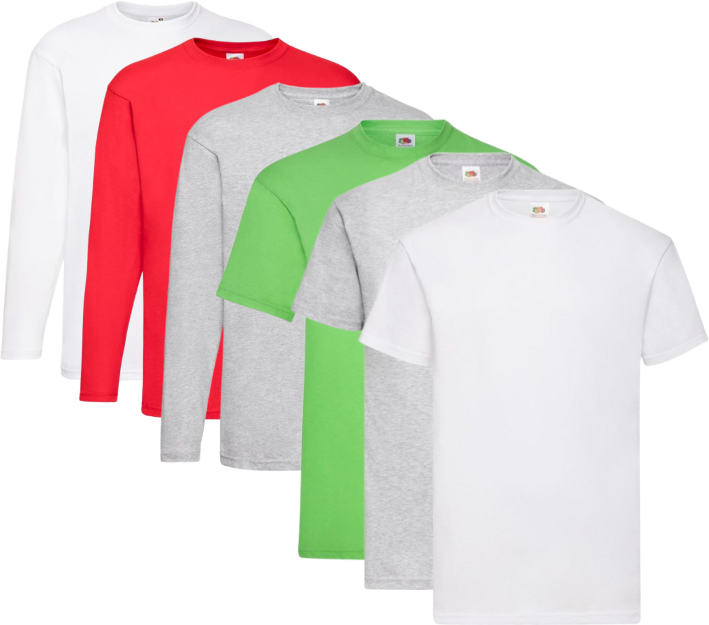 Komplet majic Fruit of the Loom – 3x kratki rokav, 3x dolgi rokav (6 kosov) - oblekanadom