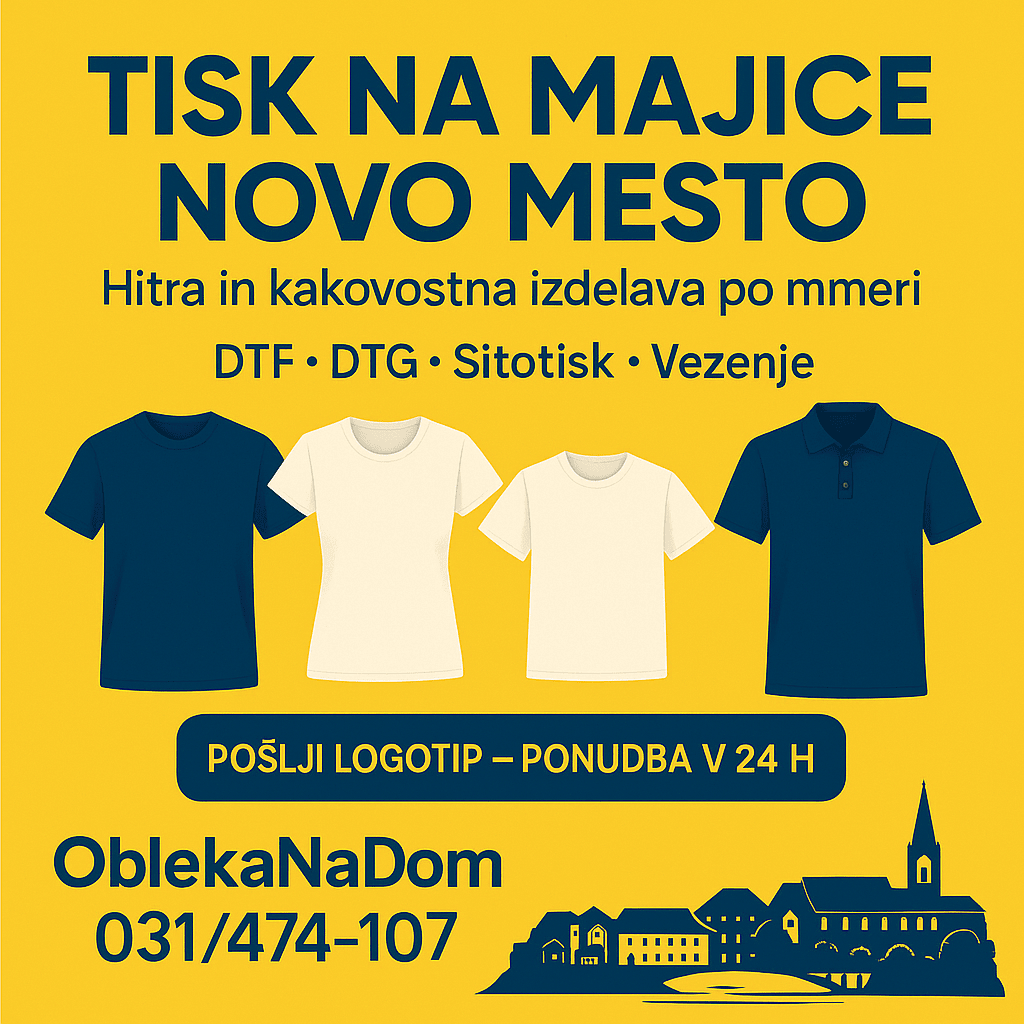 Tisk na majice Novo mesto