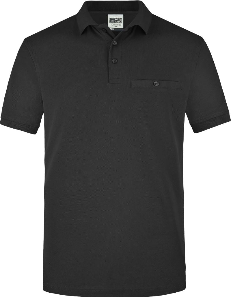 Moška delovna polo majica z žepom na prsih - James & Nicholson | JN 846 - Del 1 - oblekanadom
