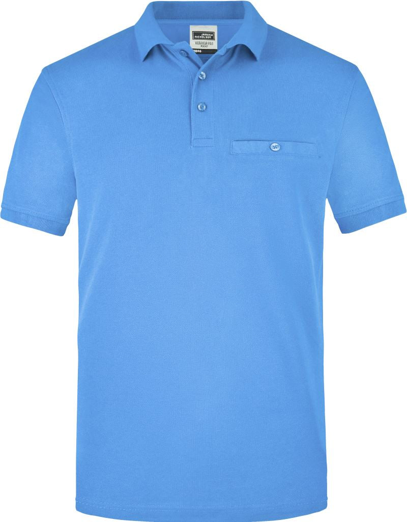 Moška delovna polo majica z žepom na prsih - James & Nicholson | JN 846 - Del 1 - oblekanadom