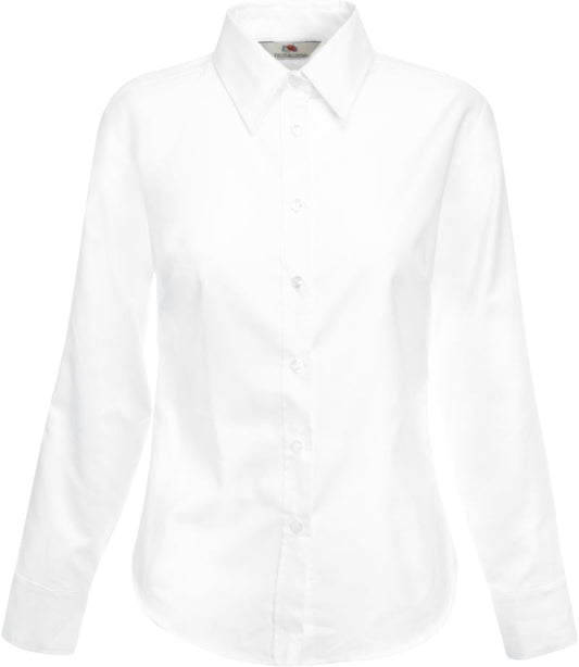 Ženska Srajca s Dolgimi Rokavi F.O.L.  Lady-Fit Oxford Shirt LSL - oblekanadom