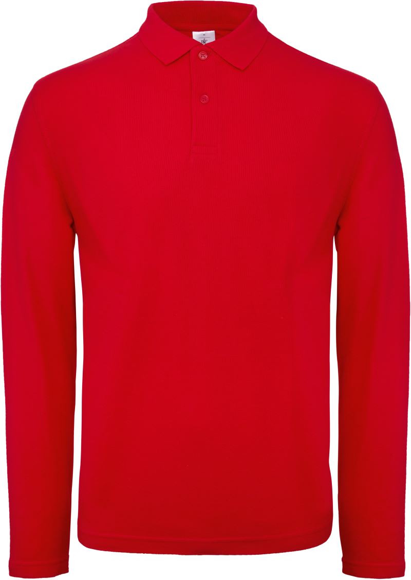 Moška Polo Majica Dolgi Rokav B&C  ID.001 LSL - oblekanadom