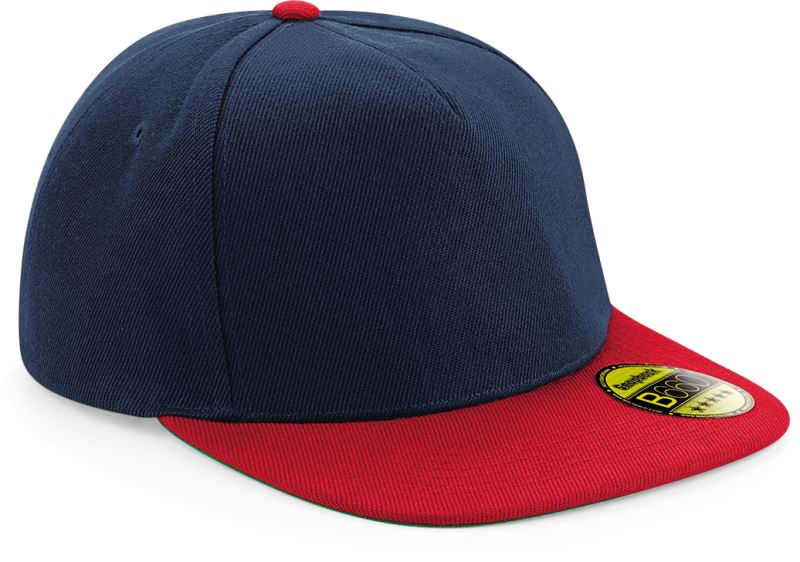 5 Panel Flat Peak Cap Beechfield B660Caps - oblekanadom