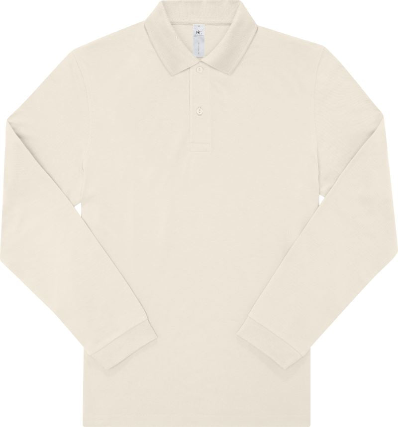 Moška Polo Majica Dolgi Rokav B&C  My Polo 180 LSL - oblekanadom