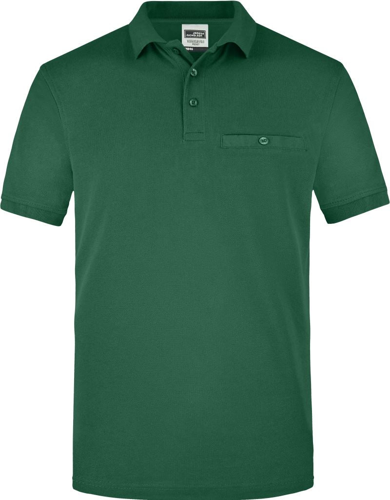 Moška delovna polo majica z žepom na prsih - James & Nicholson | JN 846 - Del 1 - oblekanadom