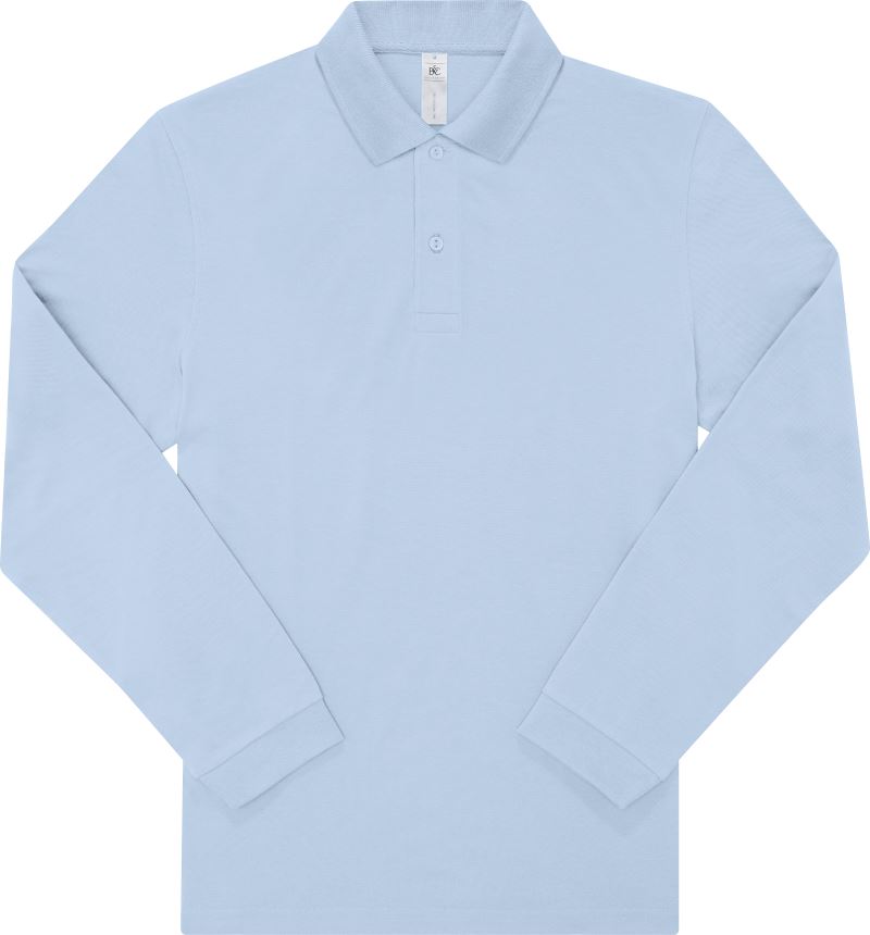 Moška Polo Majica Dolgi Rokav B&C  My Polo 180 LSL - oblekanadom