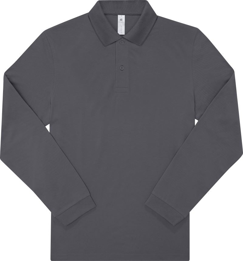 Moška Polo Majica Dolgi Rokav B&C  My Polo 180 LSL - oblekanadom