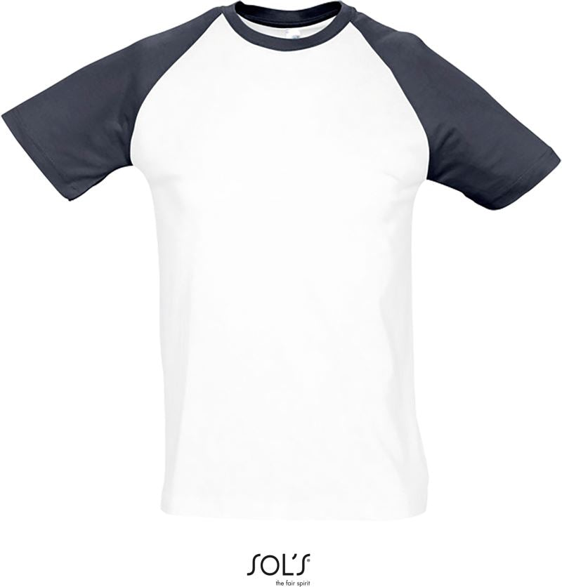Moška trendovska dvobarvna raglan majica - SOL'S - oblekanadom