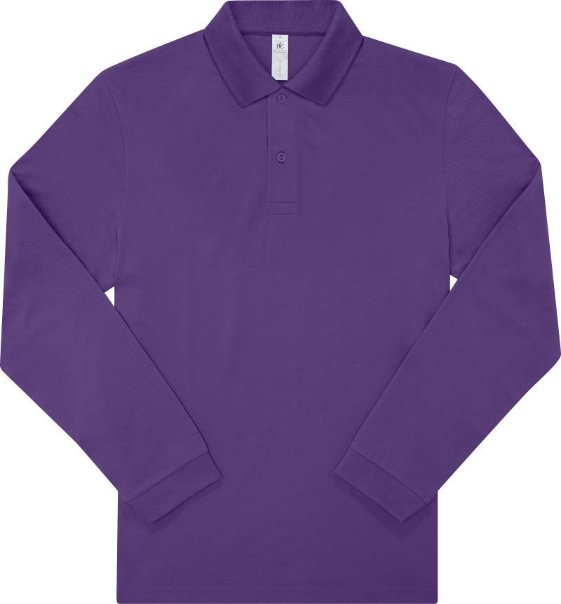 Moška Polo Majica Dolgi Rokav B&C  My Polo 180 LSL - oblekanadom