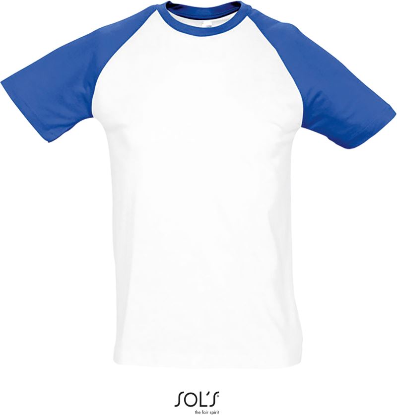 Moška trendovska dvobarvna raglan majica - SOL'S - oblekanadom