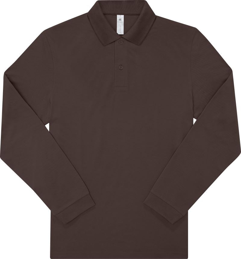 Moška Polo Majica Dolgi Rokav B&C  My Polo 180 LSL - oblekanadom