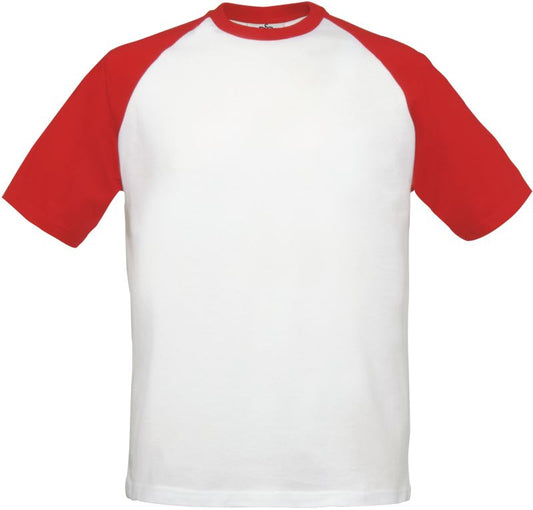 Moška Majica Kratek Rokav B&C  Base-Ball - oblekanadom