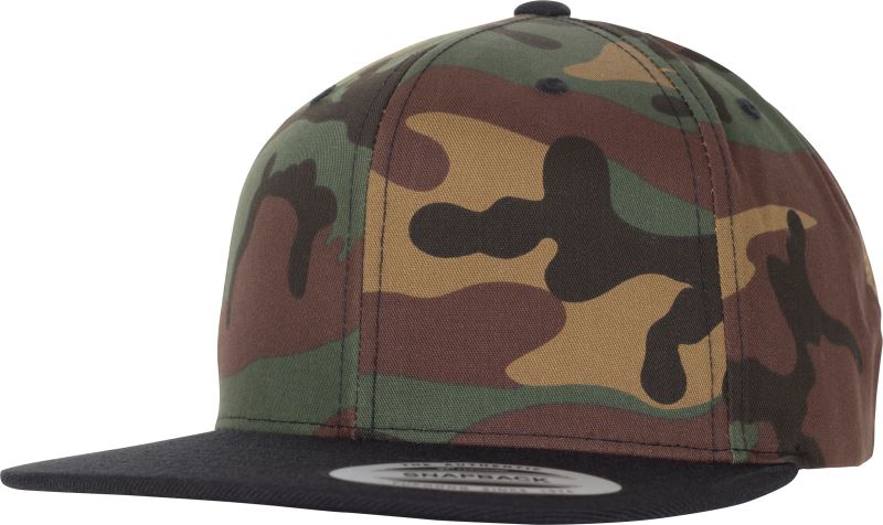 6-panelna Snapback kapa "Kamuflažni slog" - Flexfit | 6089CF/6089CV/6089TC - oblekanadom