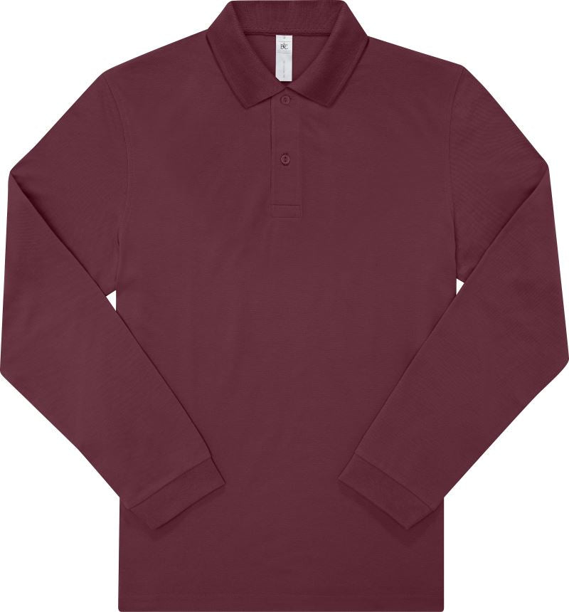 Moška Polo Majica Dolgi Rokav B&C  My Polo 180 LSL - oblekanadom