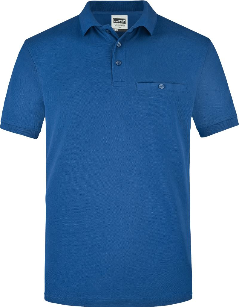 Moška delovna polo majica z žepom na prsih - James & Nicholson | JN 846 - Del 1 - oblekanadom