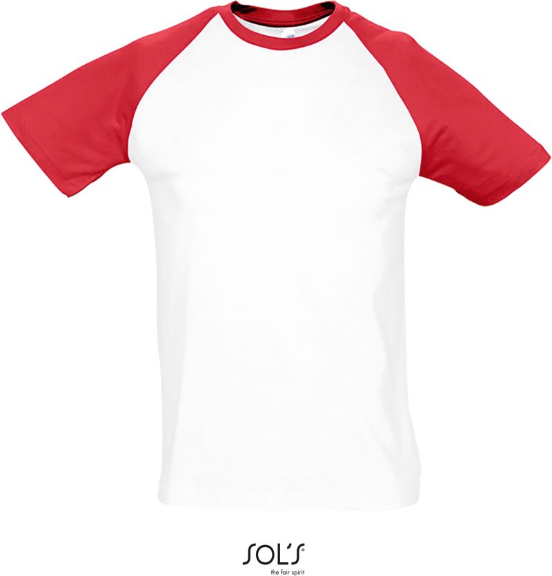 Moška trendovska dvobarvna raglan majica - SOL'S - oblekanadom
