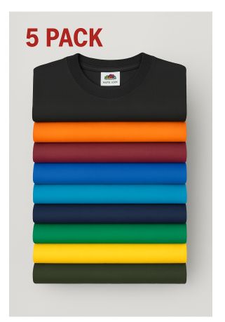 Otroške Fruit Of The Loom Majice Kratek Rokav 5Kos - oblekanadom