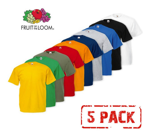 Moške Fruit Of The Loom Majice Kratek Rokav 5Kos - oblekanadom
